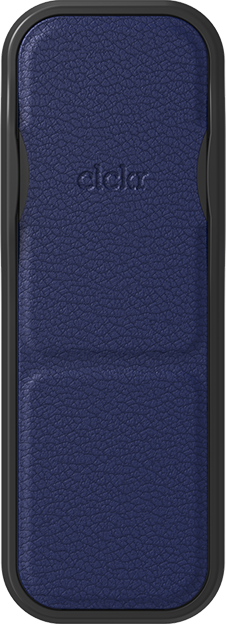 Clckr Smooth Leather Phone Grip - Navy